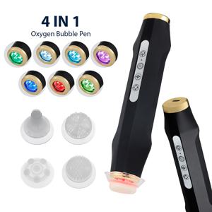 휴대용 CO2 산소 버블 펜 엑스 폴리 에이 팅 밸런스 세럼 페이셜 마사지 고주파 진동 스킨 케어 뷰티 머신