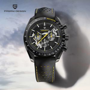 2025 신형 파가니 디자인 문 남성 쿼츠 시계 남성용 명품 시계 크로노그래프 AR 사파이어 미러 스포츠 방수 선물