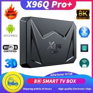 스마트 TV 박스 X96Q PRO PLUS 안드로이드 14 TV 박스 올위너 H728 옥타 코어 1000M 와이파이 6 지원 8K 미디어 플레이어 셋톱 박스