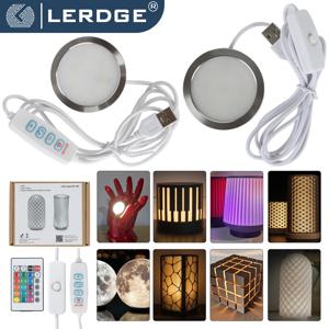 Bambulab Led 램프 키트 컬렉션 MH001 3D 인쇄 DIY 크리 에이 티브 모델 흰색 따뜻한 rgb LED 조명 선물 3d 프린터 액세서리
