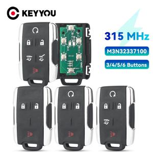 KEYYOU 쉐보레 2014-2018 실베라도 콜로라도 GMC용 자동차 원격 키, FCCID M3N32337100 키리스 고, 1 개, 315Mhz