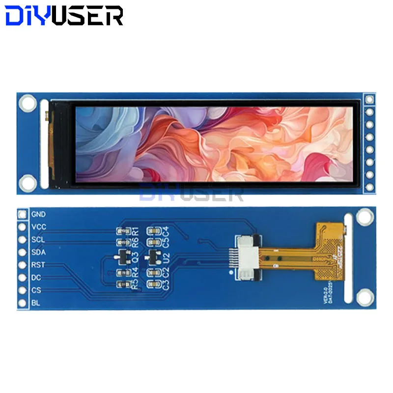 Estardyn 2.25인치 TFT LCD ST7789 소형 화면 76*284 모듈 LCD 전체보기 SPI 컬러 화면