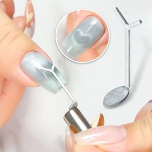 Y 자형 고양이 눈 매니큐어 자석 막대 조합 세트 네일 아트 DIY 러브 하트 효과 젤 폴란드어 자석 막대 도구 세트