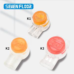ZoeRax 100PCS K1 K2 K3 커넥터 와이어 스플 라이스 커넥터 RJ45 RJ11 배선 이더넷 전화 케이블 코드 UY2 네트워크 케이블 터미널