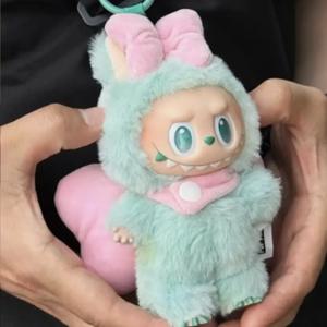 15-17cm 라부부 날개 세트/리본 세트 미니 인형 옷 장식 액세서리 가방 펜던트 여자아이 DIY 장난감 선물용 귀여운 인형 옷