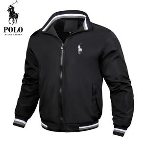 새로운 브랜드 Polo Ralph Lauren 남성용 오토바이 재킷, 야외 캐주얼 패션 스포츠 코트, 지퍼 자외선 차단 의류