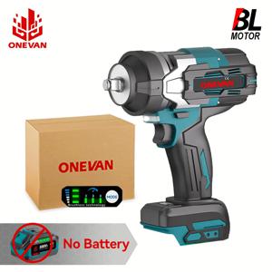 ONEVAN 브러시리스 무선 전동 임팩트 렌치 2800W 파워 핸드헬드 스크루드라이버 자동차 수리 공구 (마키타 18V 배터리 핀용)
