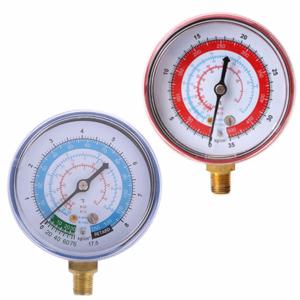 새로운 에어컨 R410A R134A R22 냉매 저고압 게이지 PSI KPA, 블루/레드 고품질