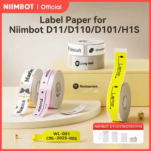Niimbot 방수 안티 오일 인쇄 라벨 용지 D11 D110 D101 H1S 미니 열 라벨 프린터 용 스크래치 방지 테이프 스티커