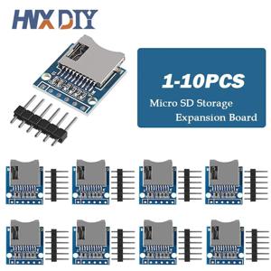 1-10pcs 마이크로 미니 SD 스토리지 확장 보드 Arduino 용 핀이있는 미니 마이크로 SD TF 카드 메모리 실드 모듈