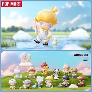 팝 마트 Dimoo 동물의 왕국 시리즈 미스터리 박스 Ayan 1PC/12PCS POPMART 블라인드 박스 액션 피규어 귀여운 장난감