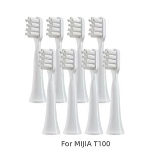 XIAOMI MIJIA T100 교체 용 브러시 헤드 소닉 전동 칫솔 진공 듀폰 소프트 브리 슬 적합한 노즐