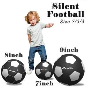 사일런트 풋볼 사이즈 7 #   5 #   3 #   성인/어린이 실내 축구 거품 공 기차 에어리스 축구 음소거 튀는 공 침묵 공