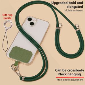 1pcs Crossbody 매는 밧줄 목걸이 스트랩 범용 휴대 전화 조정 클립 Anti-Lost 매는 밧줄과 긴 교수형 밧줄