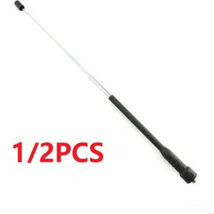 1/2PCS SMA-F 로드 텔레스코픽 확장형 이득 듀얼 밴드 안테나 (바오펑 UV-5R UV-82 BF-888S 무전기 TYT DMR 햄 CB 라디오용)