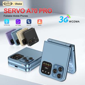 SERVO A70 Pro 3G 네트워크 접이식 전화기 속도 다이얼 통화 녹음 FM 라디오 손전등 키 2.6