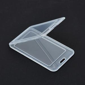 ID 배지 홀더 투명 사무실 직원 작업 카드 케이스 커버 이름 배지 홀더 플라스틱 신용 버스 패스 카드 슬리브 배지 커버