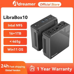 Adreamer 미니 PC LibraBox10 Intel Alder Lake N95 16GB RAM DDR5 데스크탑 컴퓨터 WiFi 블루투스 Win11 OS 비즈니스 오피스용