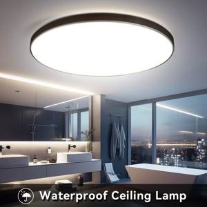 원형 LED 천장 조명, 방수 욕실 램프, 주방 거실 변기, 220V, 18W, 30W, 40W