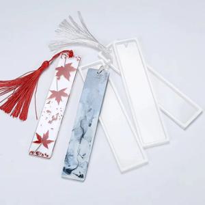 직사각형 실리콘 북마크 레진 몰드 DIY 북마크 몰드 제작 에폭시 레진 쥬얼리 DIY 공예 실리콘 투명 몰드