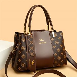 럭셔리 핸드백 패션 인쇄 대용량 부드러운 가죽 여성 어깨 Crossbody 가방 레저 디자이너 숙녀 지갑과 핸드백