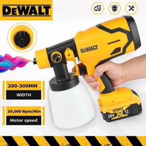 DEWALT 800ML 무선 전기 스프레이 건 고전력 HVLP 스프레이 페인트 기계, 자동차 가구 강철 코팅 스프레이 건