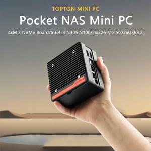 새로운 포켓 NAS NVMe 보드, 12 세대 방화벽 미니 PC, 인텔 i3 N305 N100, 2x226-V, 2.5G 소프트 라우터, DDR5 4800, 2xUSB3.2 2xHD, 4xM.2