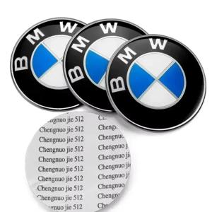 4개 56/65mm 자동차 배지 휠 센터 커버 스티커 허브 캡 데칼 (BMW M M3 X5 X3 E46 E90 E39 F10 F20 F30 G20 E60 E36 E34 X6 용)