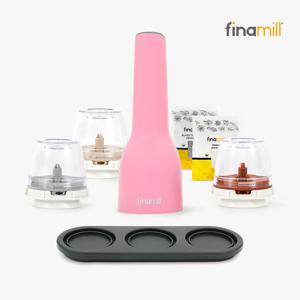 [FinaMill]  2세대 USB 전동그라인더 핑크 심플세트