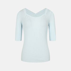 [최초가:239000원] 나이스클랍 하트넥 골지 니트 탑 N232PWK324