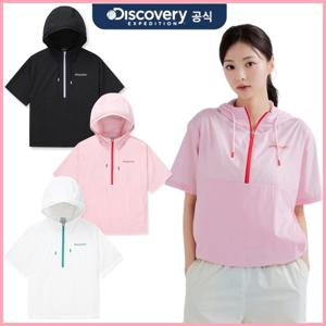 디스커버리 여성 프리미엄 경량 반팔 아노락 DWWJG6043