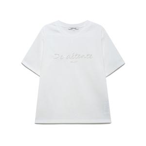 [최초가:115,000원]  레터링자수 반팔티셔츠 A253PWT703
