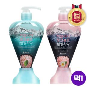 히말라야 핑크솔트 펌핑치약 285g 2개 [아이스/플로럴]택1