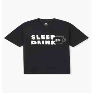 [코오롱스포츠] 남녀공용 그래픽 티셔츠 SLEEP DRINK JWTCM24801BLK