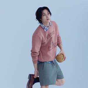 [Heritage] 가먼트다잉 스웨트셔츠 (오렌지) (BBNPMB151AFFS)