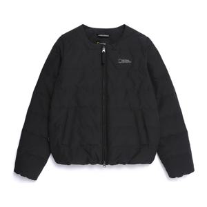 N254WDW920 여성 헤론 U넥 경량 구스다운 점퍼 BLACK