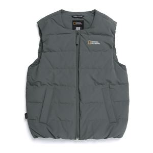 N254UDV920 헤론 U넥 경량 구스다운 베스트 STONE GREY