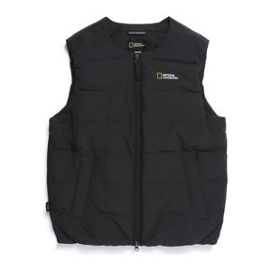 N254UDV920 헤론 U넥 경량 구스다운 베스트 BLACK