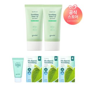 어성초 진정 그린 톤업 선크림 50ml x2 [사은]어성초수딩젤리마스크3매+어성초수딩크림10ml