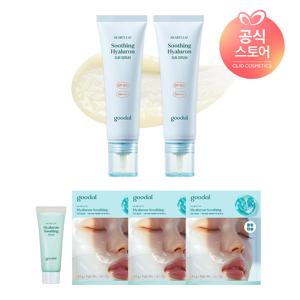 어성초 진정 히알루론 선세럼 50ml x2 [사은]어성초수딩겔마스크3매+어성초수딩크림20ml