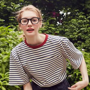 [바이탈싸인] Stripe T-shirt [Navy]