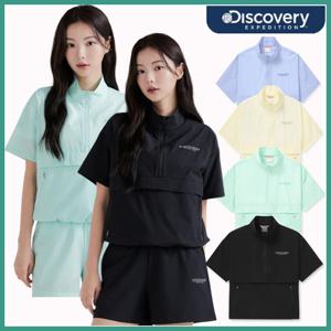 [디스커버리] 여성 여름 우븐 쿨터치 하이넥 반팔 아노락자켓 DWTR94043-DXNW