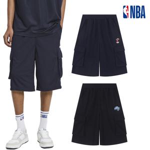 NBA 남녀공용 어센틱 팀 메쉬 오버핏 카고 반바지 N252TP056P
