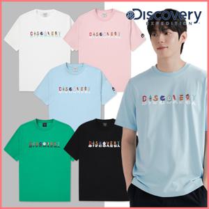 디스커버리 아웃도어 타이포그래픽 티셔츠 DXRS7C043