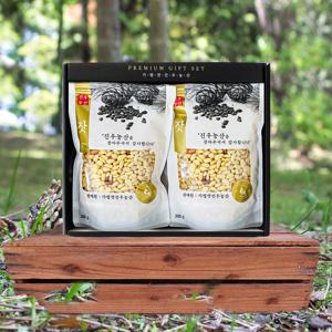 [산지직송] 가평 햇 잣 선물세트(황잣/백잣) 600g