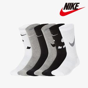 나이키키즈 에브리데이 크루 삭스 양말 6PK 세트 210-240mm A251SO466P