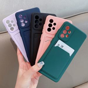 갤럭시노트20 울트라 캔디 컬러 카드 슬롯 실리콘 핸드폰 케이스