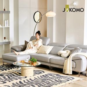 라미에르Ⅱ 4인 기능성 비텔로 통가죽 슈렁큰 천연면피 소가죽 소파+스툴