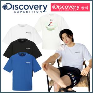 [디스커버리] 공용 메인크루 백그래픽 반팔 워터티셔츠 DXSW75043A