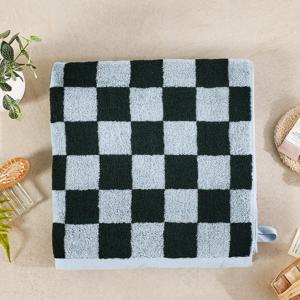 빅 체커보드 바스타월 GREEN 70X140cm 460g